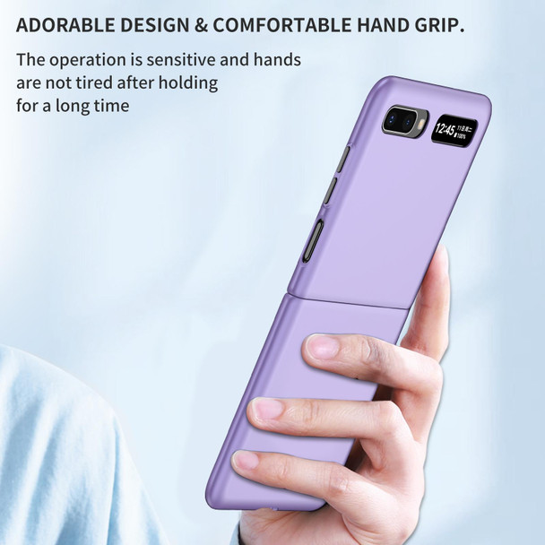 Samsung Galaxy Z Flip 5G Armor Foldable Phone Case(Purple)