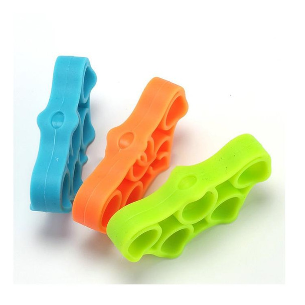 3 PCS Silicone Spring Exerciser Finger Sport Fitness Hand Grippers Muscle Power Training Grip Exerciser, Random Color Delivery