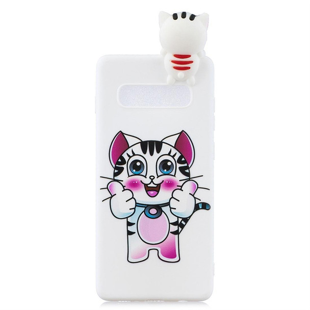 Galaxy S10 Shockproof Cartoon TPU Protective Case(Cat)