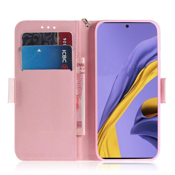 Galaxy A51 3D Painting Pattern Coloured Drawing Horizontal Flip Leather Case with Holder & Card Slots & Wallet(Butterfly High Heel)