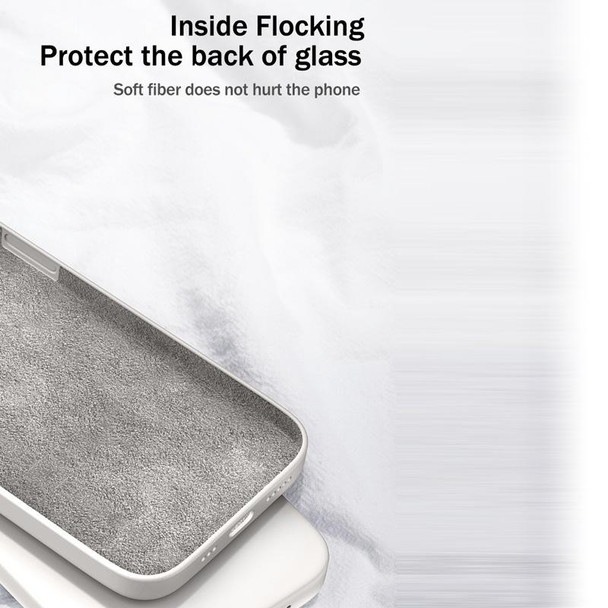 Samsung Galaxy M51 Solid Color Imitation Liquid Silicone Straight Edge Dropproof Full Coverage Protective Case(Black)