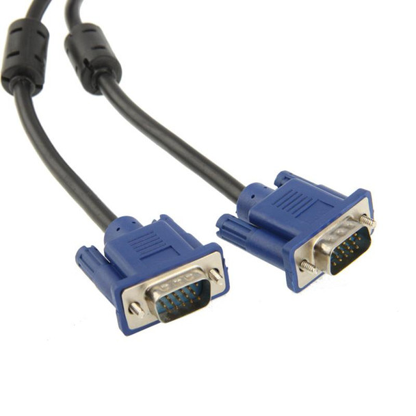 1.5m High Quality VGA 15 Pin Male to VGA 15 Pin Male Cable for LCD Monitor / Projector