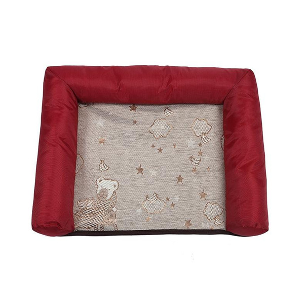 Pet Breathable And Cooler Mat Pet Bed, Specification: S(Red)