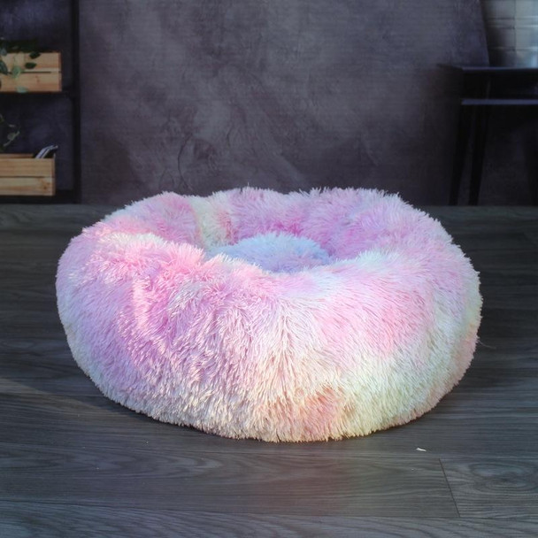 Plush Pet Bed Deep Sleep Pet Pad, Specification: 40cm(Light Colorful)