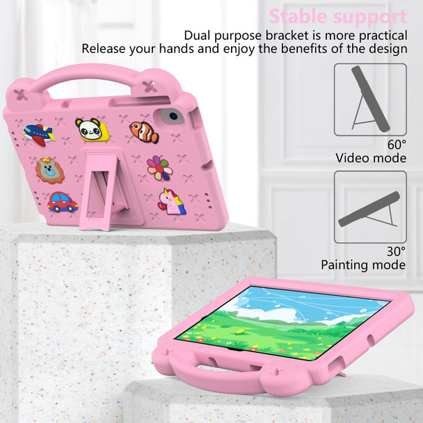 Samsung Galaxy Tab A8 10.5 2021 / Lenovo Tab M10 Plus 3rd Gen TB125FU 2022 / Huawei MatePad Pro (2021/2019) / Nokia T20 10.36 2021 Handle Kickstand Children EVA Shockproof Tablet Case(Pink)