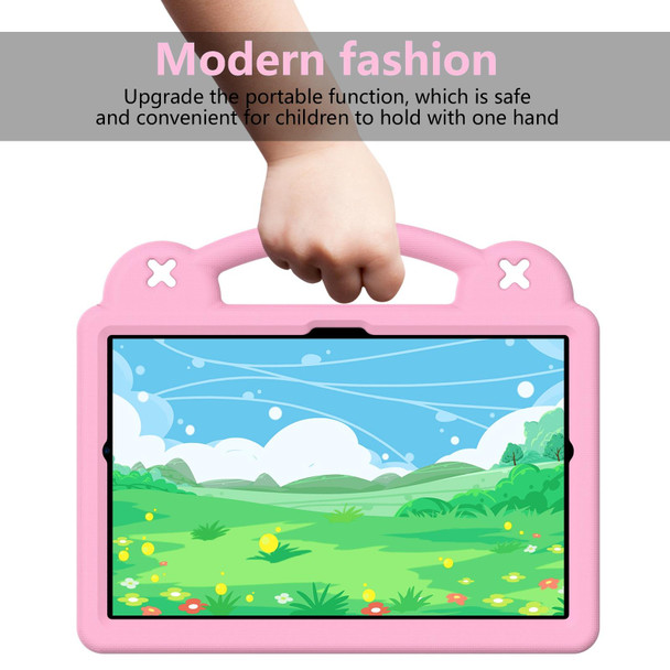 Samsung Galaxy Tab A8 10.5 2021 / Lenovo Tab M10 Plus 3rd Gen TB125FU 2022 / Huawei MatePad Pro (2021/2019) / Nokia T20 10.36 2021 Handle Kickstand Children EVA Shockproof Tablet Case(Pink)