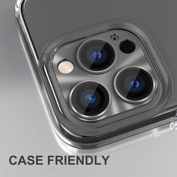 ENKAY Aluminium Alloy Tempered Glass Lens Cover Film - iPhone 14 Pro / 14 Pro Max (Dark Green)