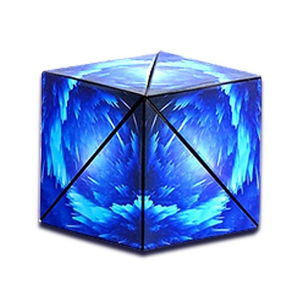 3D Variety Geometry Alien Magic Cube Magnetic Logic Thinking Children Educational Toys(Interstellar Blue)