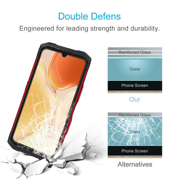 50 PCS 0.26mm 9H 2.5D Tempered Glass Film - DOOGEE S89