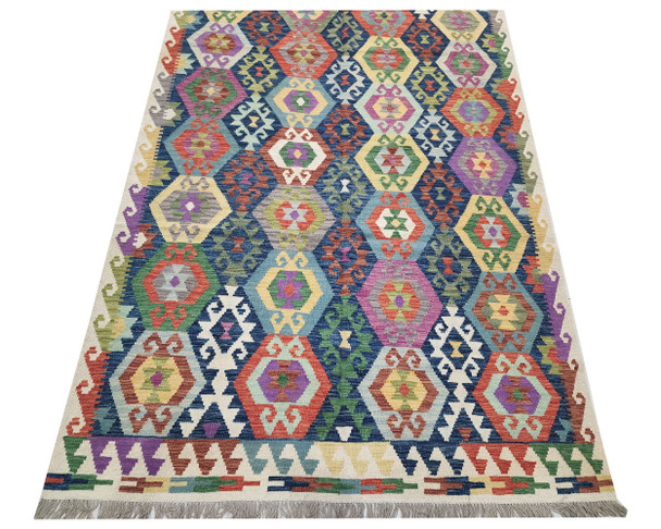 Stunning Afghan Choubi Kilim 302 X 196 cm