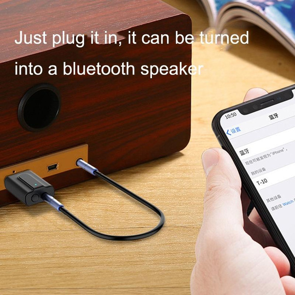 2PCS BT10 2 In 1 USB Bluetooth 5.0 Transmitter Receiver Speaker Computer Wireless Headphone Adapter
