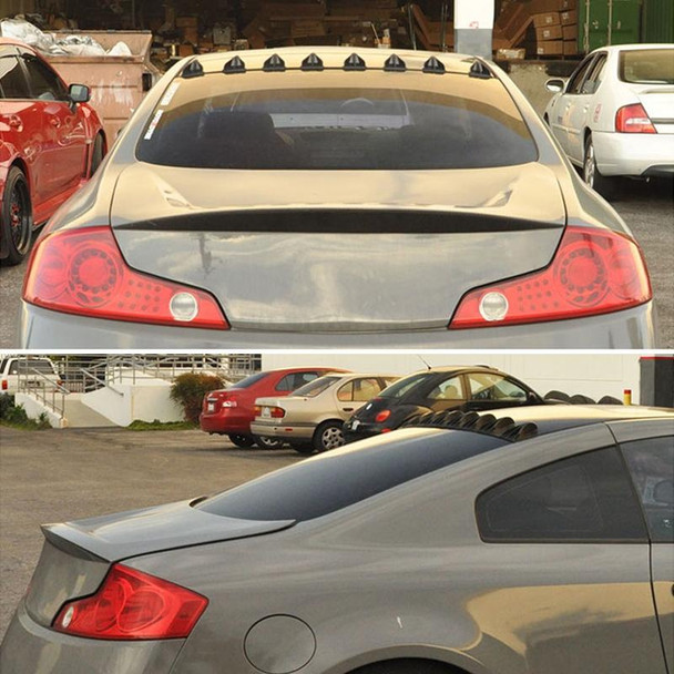 7 PCS Universal Car Eagle Claw Style Shark Fin Diffuser Vortex Generator Roof Spoiler