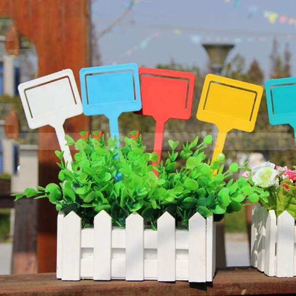 2 PCS Garden Plant Plastic Insert Labels(White)