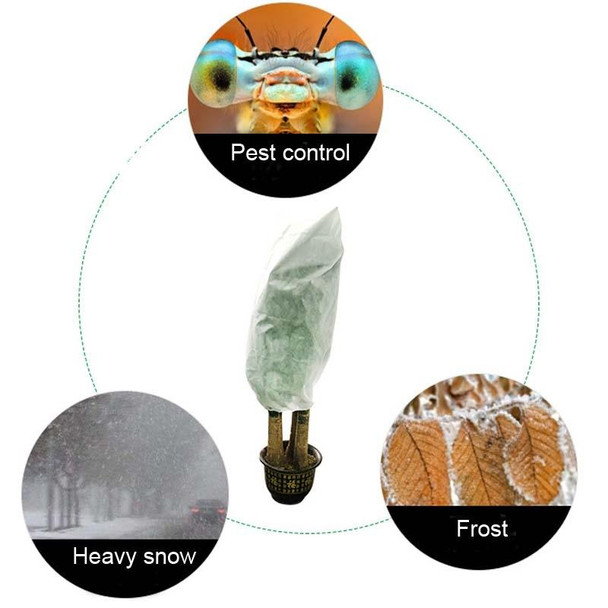 2 PCS Plant Freeze-Proof Cover  Autumn And Winter Cold-Proof Tree Cover Non-Woven Plant Antifreeze Bag, Specification: 0.6mx0.8m