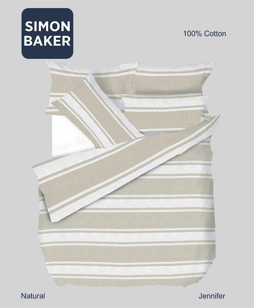 Simon Baker - Jenniffer Pure Cotton Printed Duvet Cover Sets