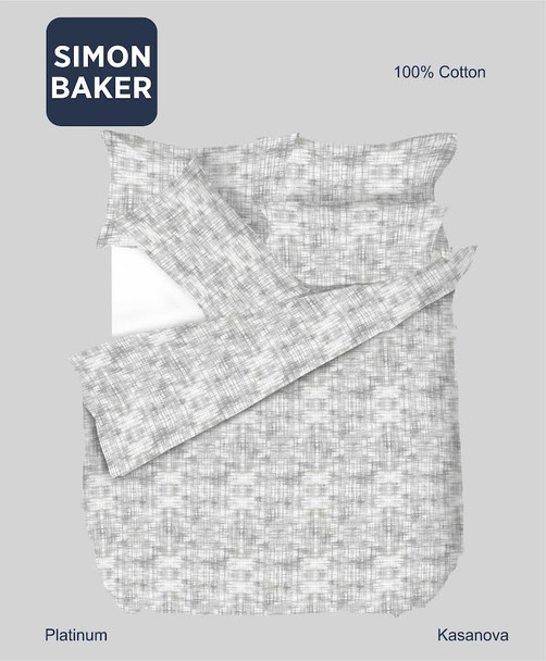 Simon Baker - Kasanova Pure Cotton Printed Duvet Cover Sets