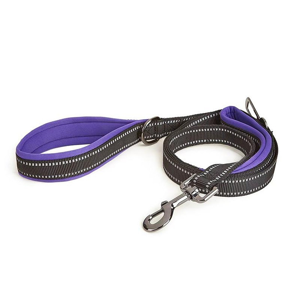 Anti-break Pet Leash Car Dual-purpose Reflective Seat Belt, Size: M(Purple)