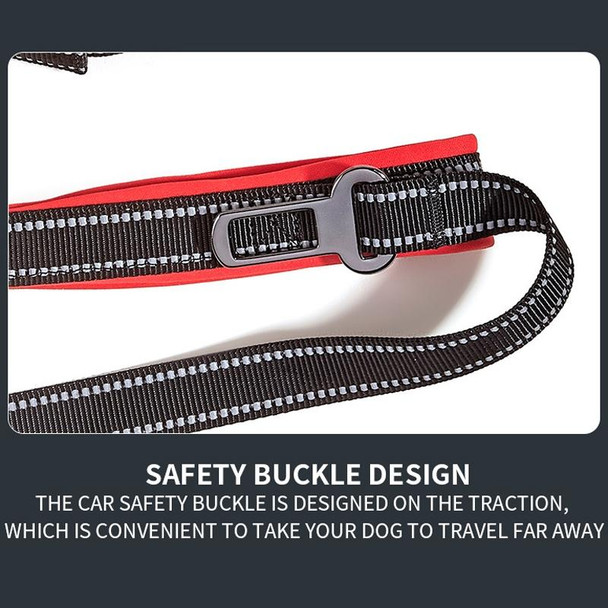 Anti-break Pet Leash Car Dual-purpose Reflective Seat Belt, Size: S(Black)