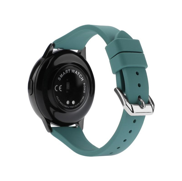 20mm Universal T-buckle Silicone Watch Band(Pine Needle Green)
