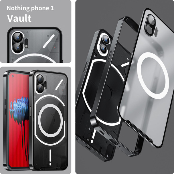 Nothing Phone 1 Full Coverage Magnetic Phone Case(Black)