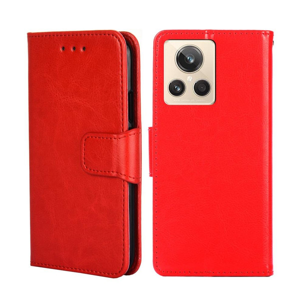 Realme GT2 Explorer Master Crystal Texture Leather Phone Case(Red)