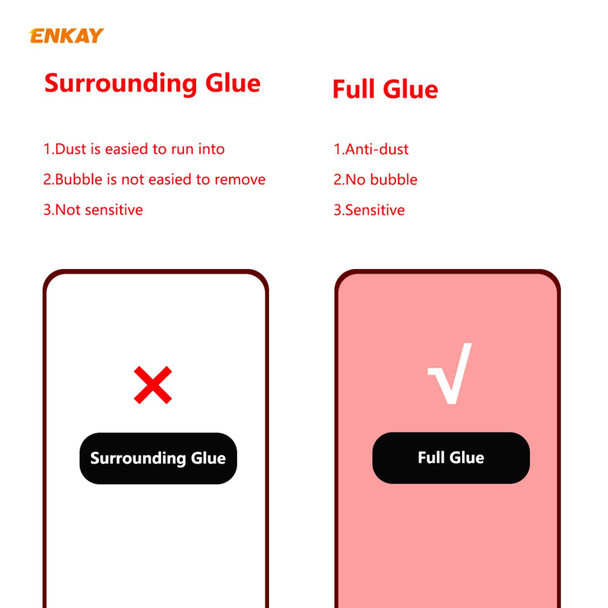 Nokia 3.4 5 PCS ENKAY Hat-Prince Full Glue 0.26mm 9H 2.5D Tempered Glass Full Coverage Film