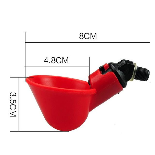 10 PCS Vreeding Equipment Export Type Drinking Bowl Poultry Drinker(Watering When Touching)