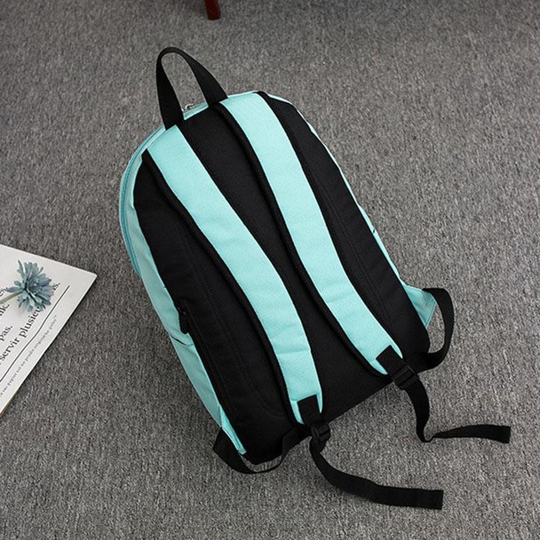 1107 Student Bag Leisure Backpack(Snowflake Blue)