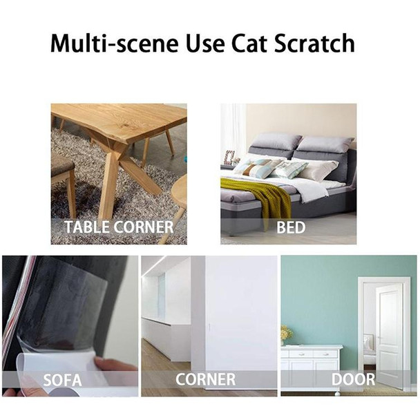 2 PCS Cat Scratch Protection PVC Sofa Anti-scratch Stickers , Size: 14x39cm