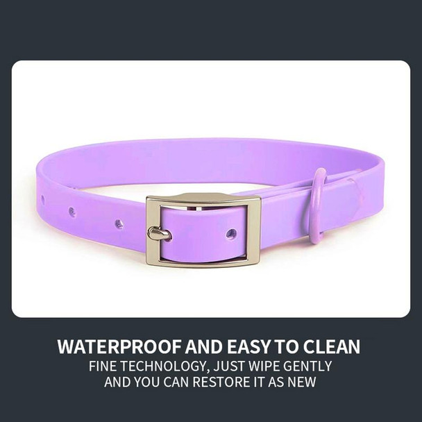 PVC Pet Loop Horsarine Dog Collar, Size: L(Pink)