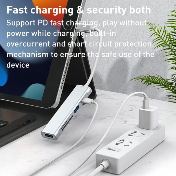 Docking Station TF/SD Card Reader - iPhone, Style:USB Port(Silver)