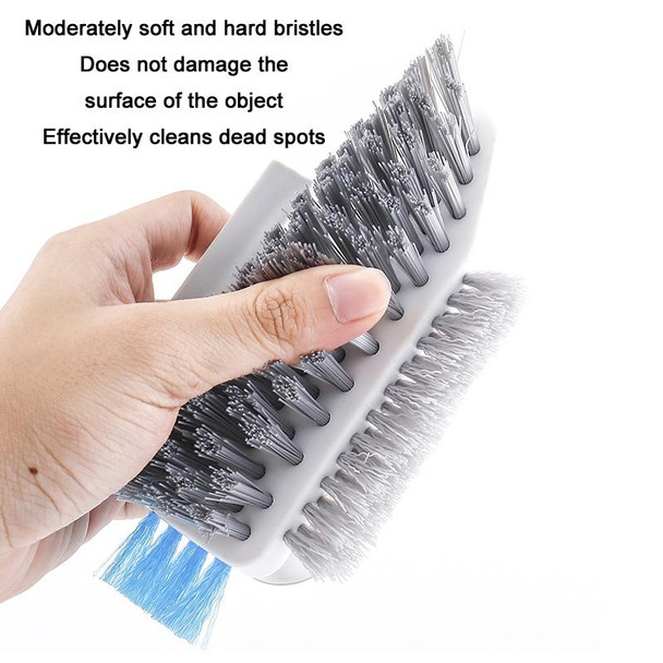 Bathroom Floor Corner Crevice Cleaning Brush(White Gray)