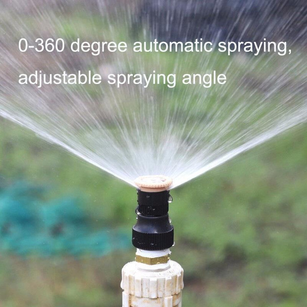 2 Sets 4 Points Adjustable Scattering Sprinkler (Sprinkler + Ground Plug + Quick Connect)