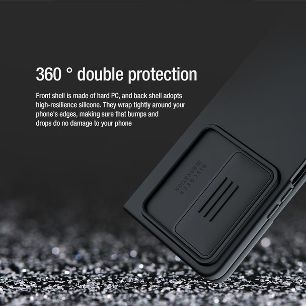 Samsung Galaxy Z Fold4 5G NILLKIN CamShield Liquid Silicone + PC Full Coverage Case(Black)