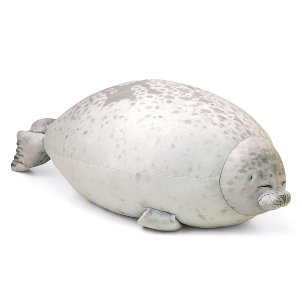 Seal Pillow Aquarium Plush Toy, High: 20cm(Squint)
