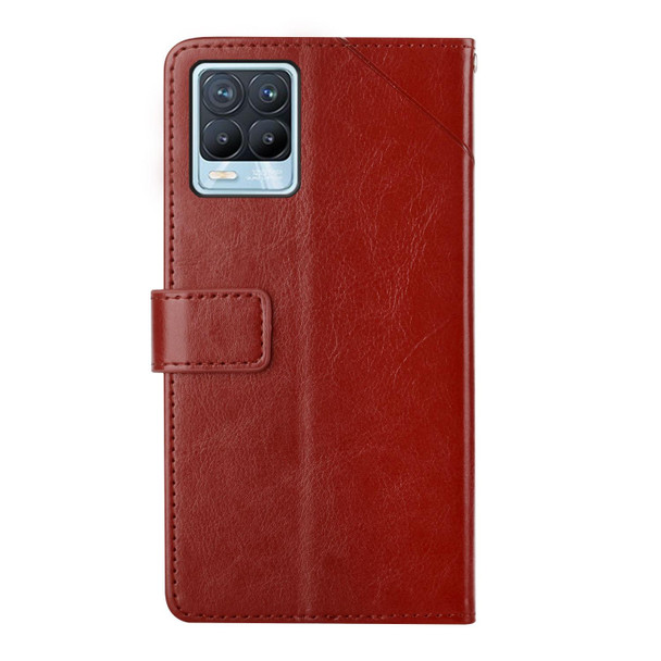 OPPO Realme 8 / 8 Pro Y Stitching Horizontal Flip Leather Phone Case(Brown)