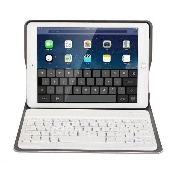 Detachable Bluetooth Keyboard + Horizontal Flip Leatherette Tablet Case with Holder for iPad Pro 9.7 inch, iPad Air, iPad Air 2, iPad 9.7 inch (2017), iPad 9.7 inch (2018) (Gold)