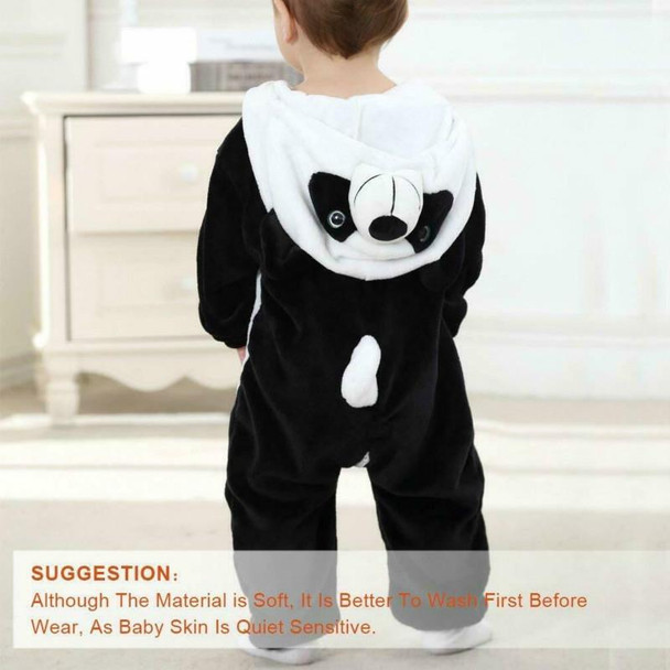 Babies Cartoon Animal Shape Flannel Jumpsuit Romper, Size:100CM(Snow leopard)