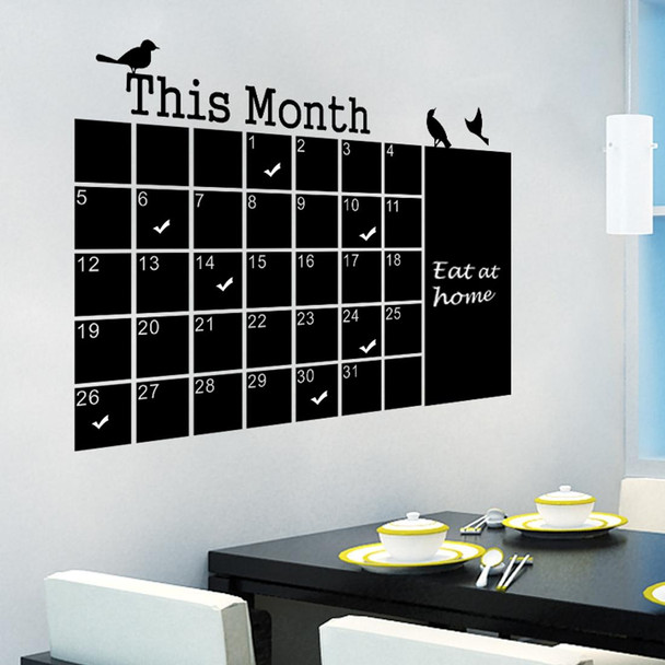 Calendar Chalkboard Wall Stickers PVC Removable Blackboard  Office Decoration Suppliess