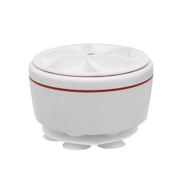 Mini Ultrasonic Spin Washer Turbo Portable Cleaner(White)