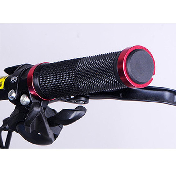 OQSPORT 2 PCS Bike Hand Grips Bilateral Lock Straight Barrel MTB Bicycle Anti-slip Handlebar Grips