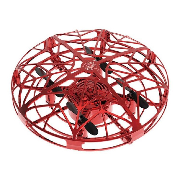UFO Induction Aircraft Gesture Four-axis Induction Flying Saucer Suspension Children Toys(Red)