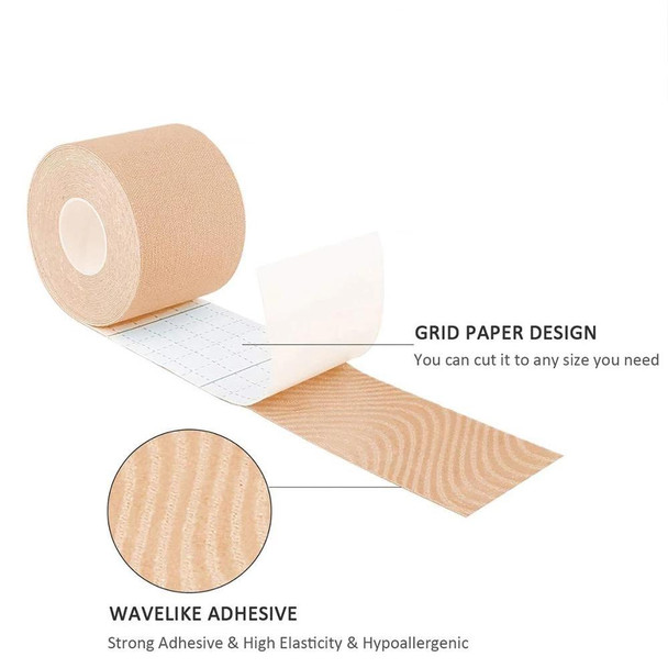 3 PCS Muscle Tape Physiotherapy Sports Tape Basketball Knee Bandage, Size: 3.8cm x 5m(Skin Color)