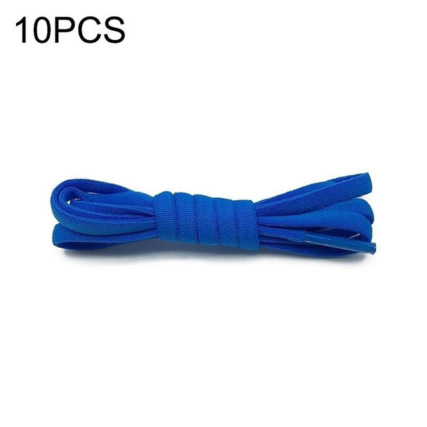10 PCS Stretch Spandex Non Binding Elastic Shoe Laces (Blue)