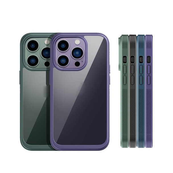 Shockproof TPU + PC Phone Case - iPhone 14 Pro Max(Purple)