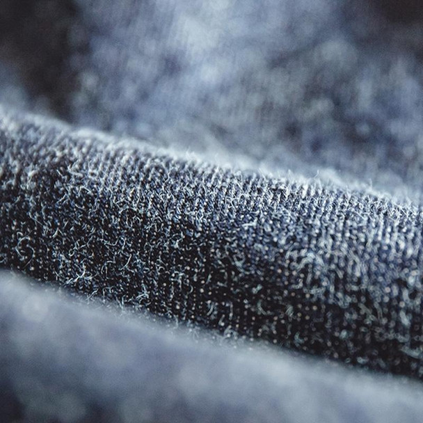 Men Vintage Deck Overalls Spring Autumn Washed Denim Straight Jeans, Size: XL(Denim Blue)