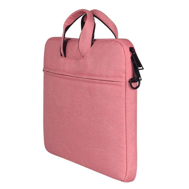 ST01S Waterproof Oxford Cloth Hidden Portable Strap One-shoulder Handbag for 15.6 inch Laptops(Pink)