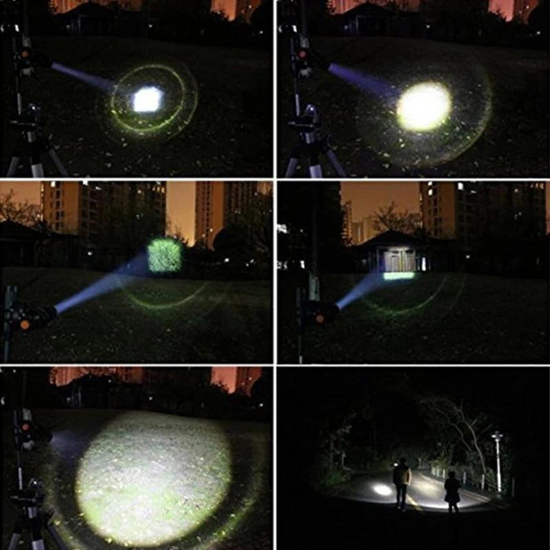 LED Outdoor Rechargeable Telescopic Zoom Mini Glare Flashlight, Specification:Single