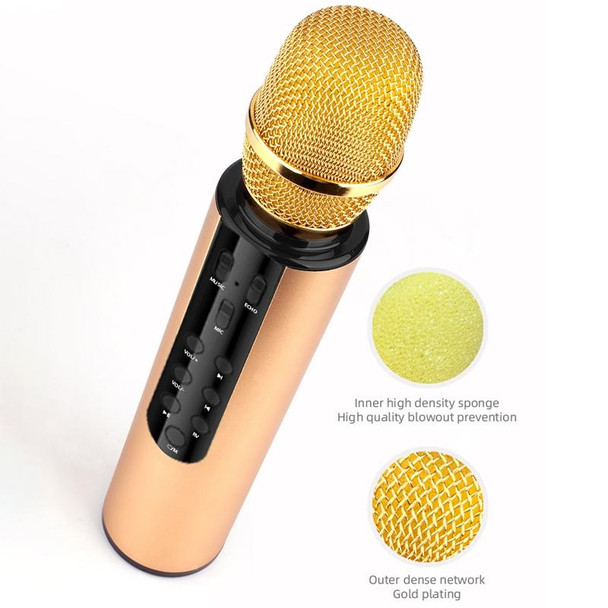 K3 Bluetooth 5.0 Karaoke Live Stereo Sound Wireless Bluetooth Condenser Microphone (Red)