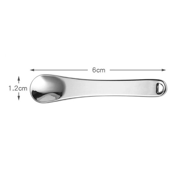 10 PCS Zinc Alloy Cosmetics Spoons Cream Split Spoon(Rose Gold)